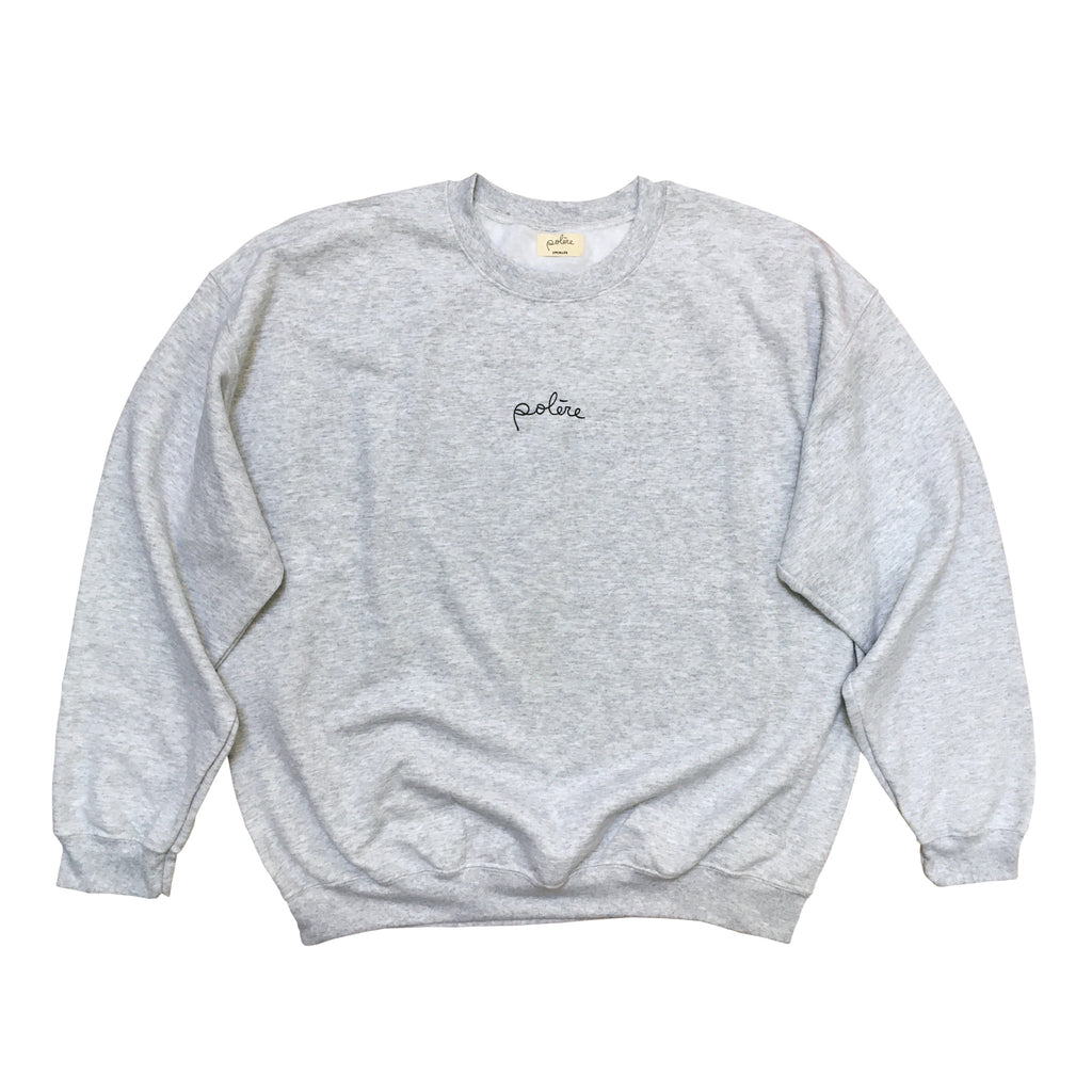 Sweat crewneck gris