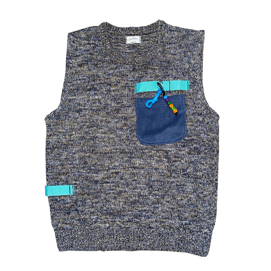 Pull en maille sans manches