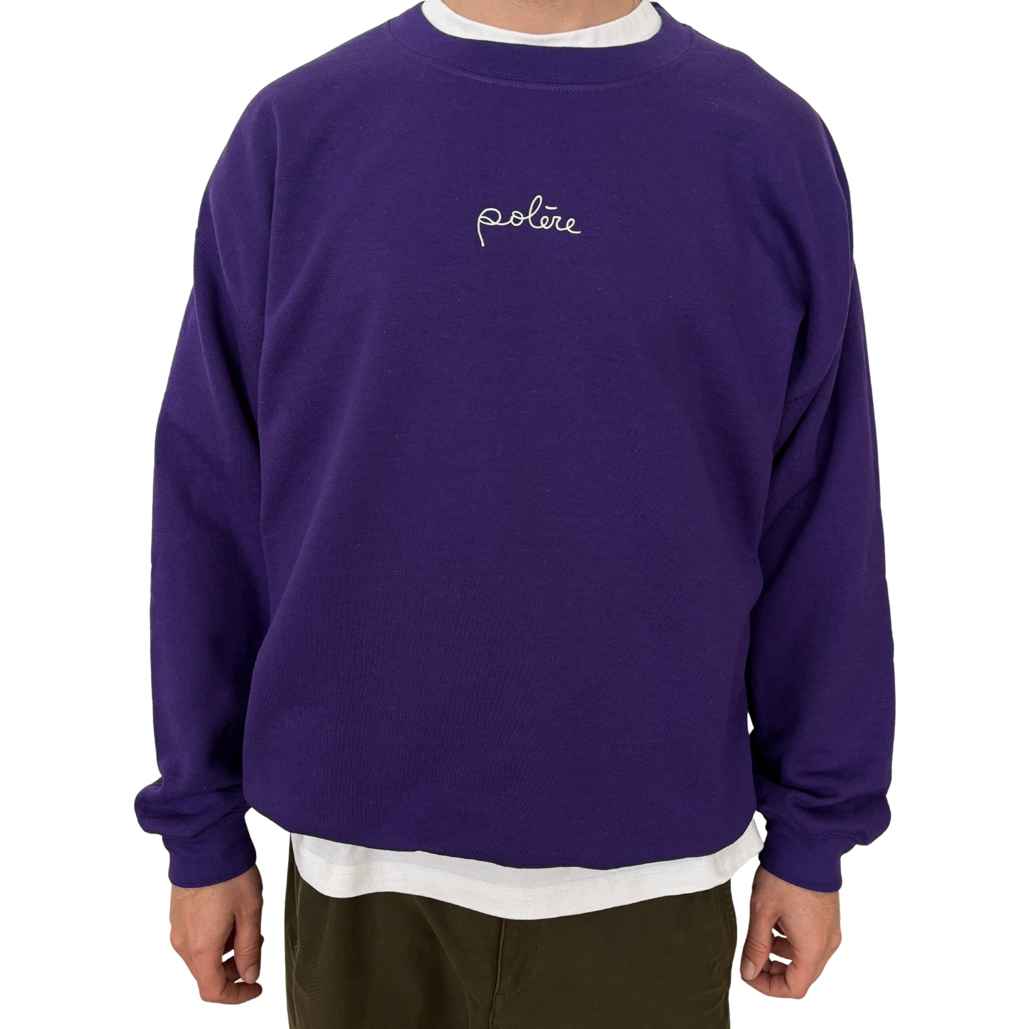 Sweat crewneck violet