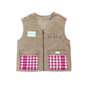 Veste poches vichy