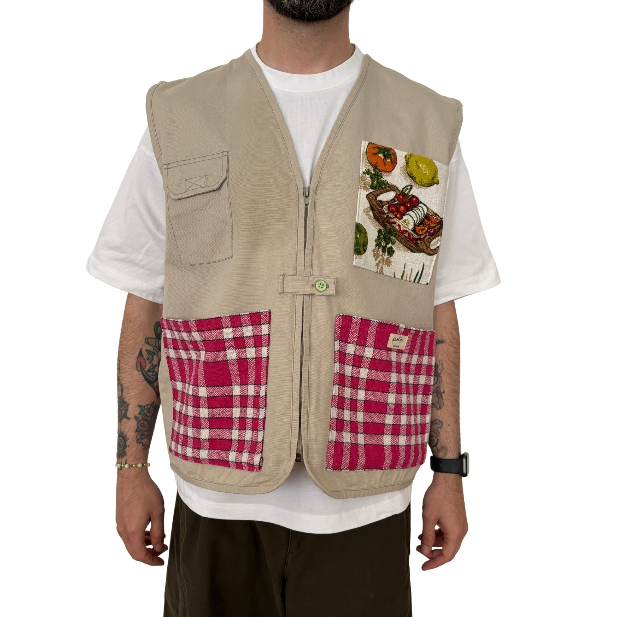 Veste poches à table